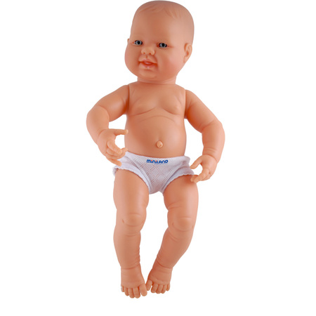 MINILAND EDUCATIONAL Anatomically Correct Newborn Doll, 15-3/4in., Caucasian Girl 31002